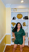 women's romper-(army green)